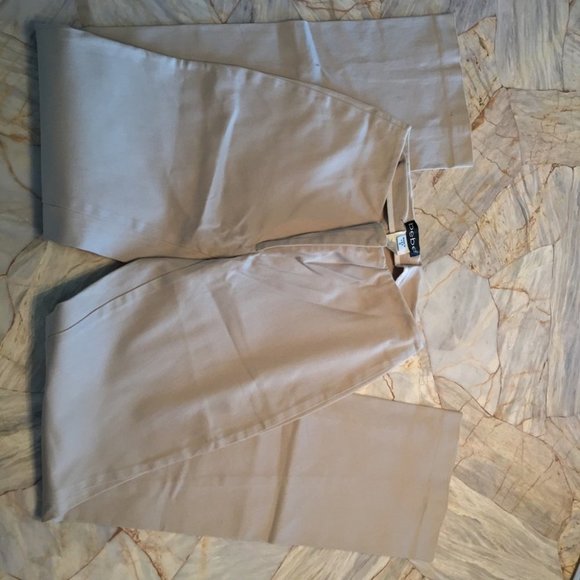 Bebe Lightweight Khaki Straight Leg Pants Grey 2 - Picture 3 of 6